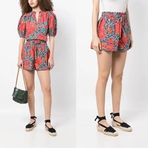 Ulla Johnson $230 Edlyn Shorts Flamingo sz 12
